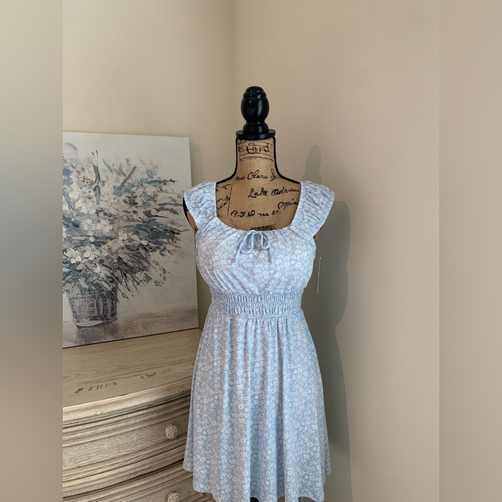 Juniors blue and white NoBo summer dress. Size XS